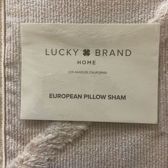 Lucky Brand Baja Woven European Sham. $170 Value. 2 X $59 - Picture 2 of 5